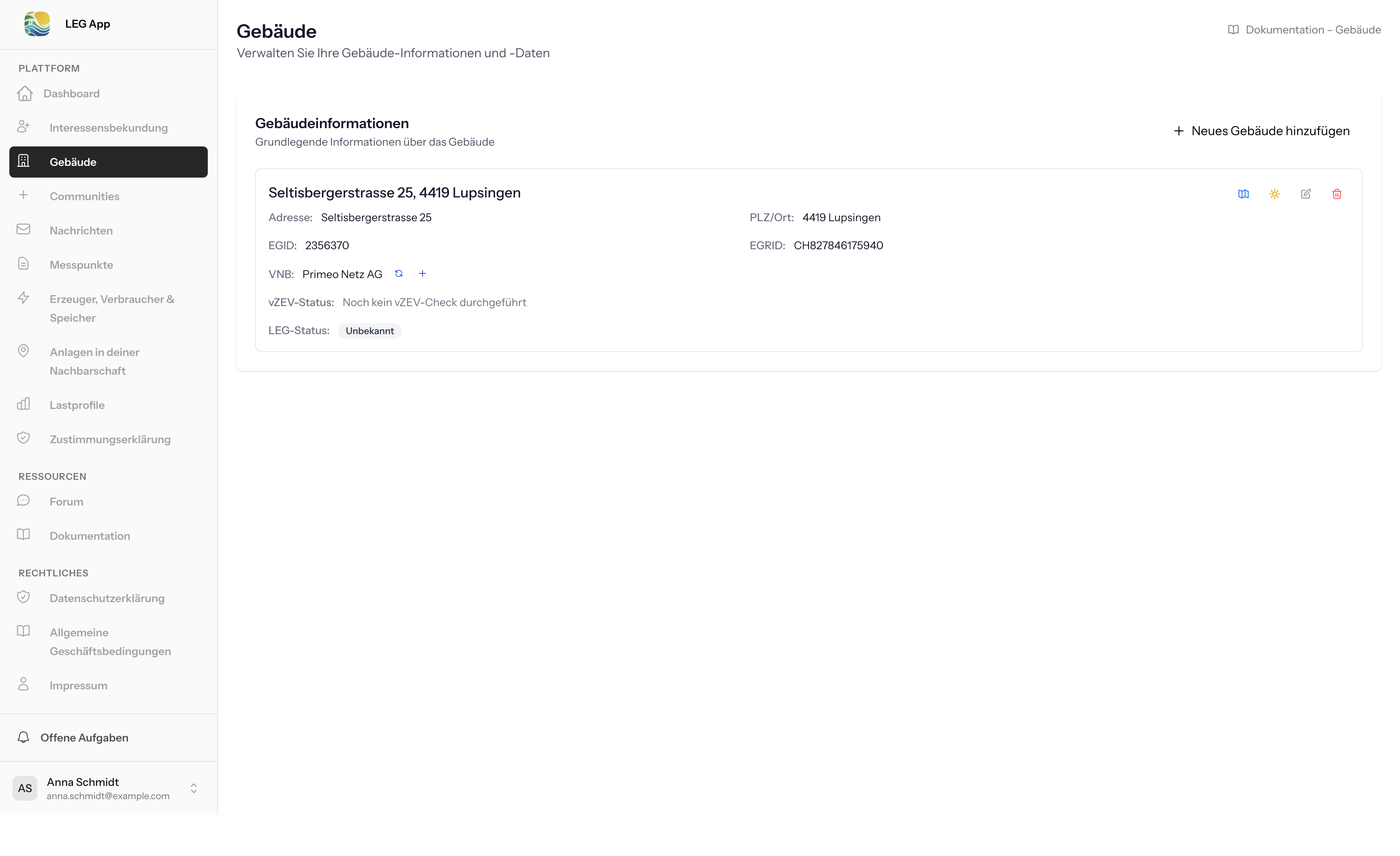 Gebäude – Übersicht